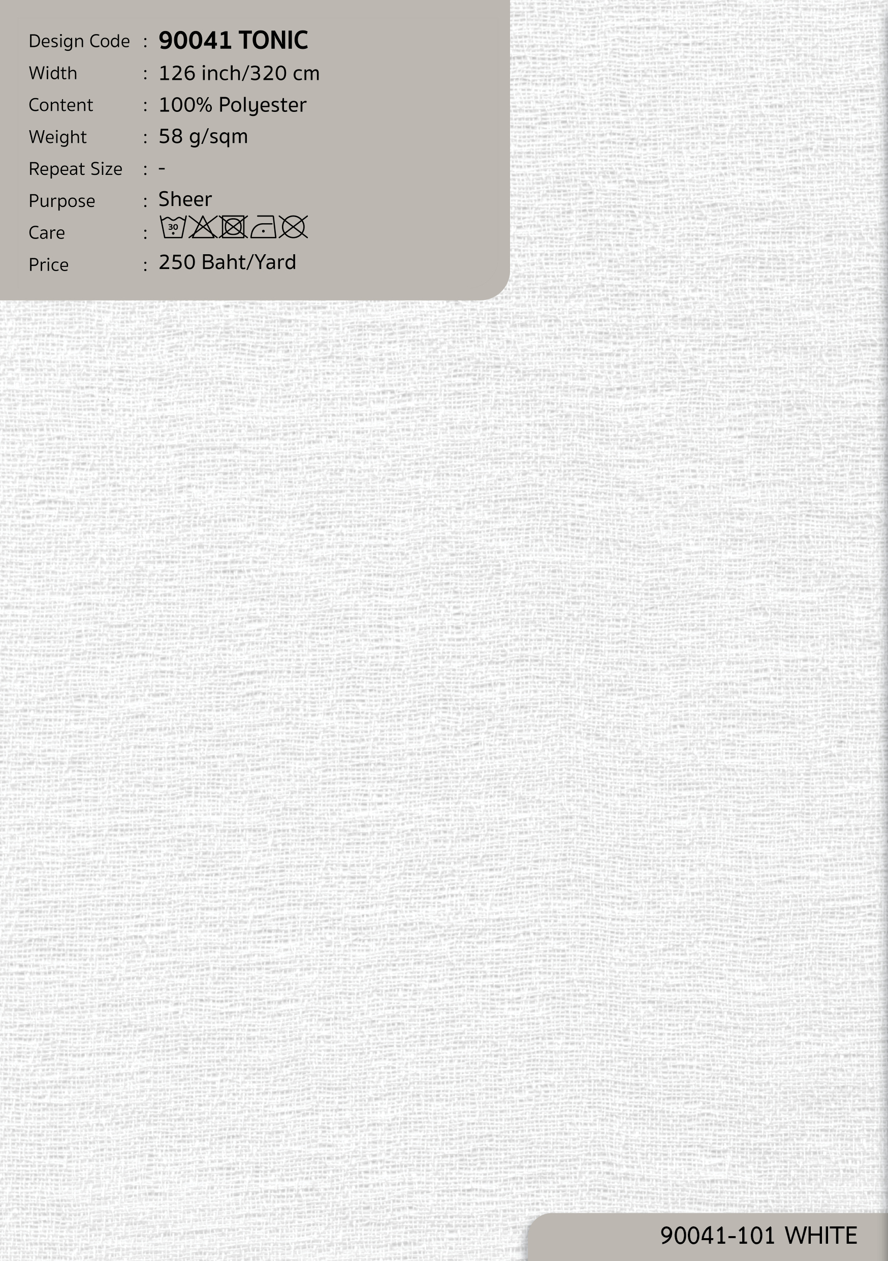 90041 TONIC – Nitas Tessile co., ltd.