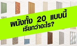 ผนังทั้ง 20 แบบนี้ เรียกว่าอะไร?