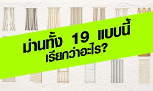 ม่านทั้ง 19 แบบนี้ เรียกว่าอะไร?