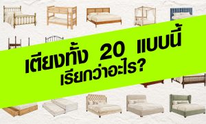 เตียงทั้ง 20 แบบนี้ เรียกว่าอะไร?