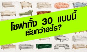 โซฟาทั้ง 30 แบบนี้ เรียกว่าอะไร?
